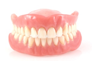 Full set of dentures for upper and lower arches